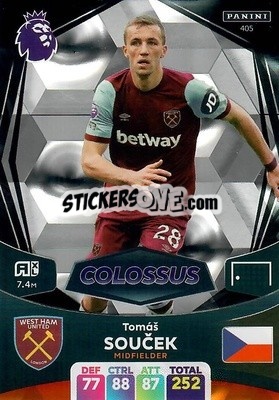 Sticker Tomáš Souček - English Premier League 2023-2024. Adrenalyn XL n. 405 - Panini