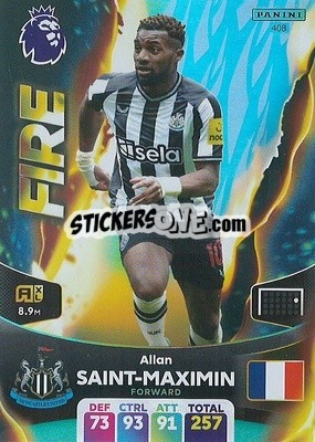 Sticker Allan Saint-Maximin - English Premier League 2023-2024. Adrenalyn XL n. 408 - Panini
