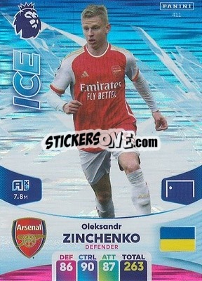 Sticker Oleksandr Zinchenko - English Premier League 2023-2024. Adrenalyn XL - Panini