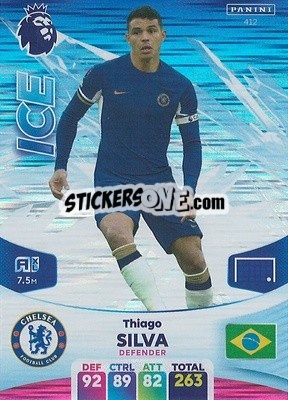 Sticker Thiago Silva - English Premier League 2023-2024. Adrenalyn XL n. 412 - Panini