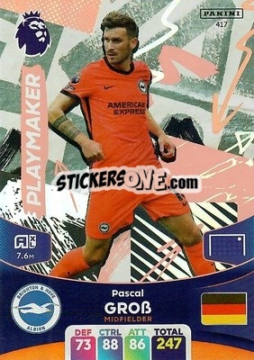 Sticker Pascal Groß - English Premier League 2023-2024. Adrenalyn XL - Panini