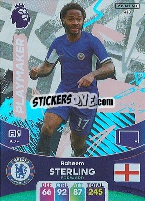 Sticker Raheem Sterling - English Premier League 2023-2024. Adrenalyn XL n. 418 - Panini