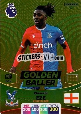 Sticker Eberechi Eze - English Premier League 2023-2024. Adrenalyn XL n. 3 - Panini