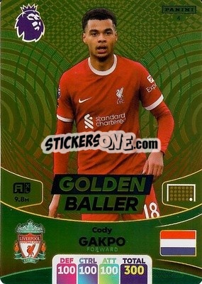 Sticker Cody Gakpo - English Premier League 2023-2024. Adrenalyn XL n. 4 - Panini