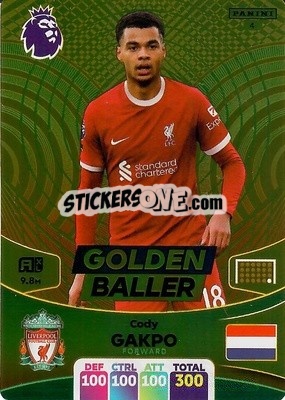 Sticker Cody Gakpo - English Premier League 2023-2024. Adrenalyn XL - Panini