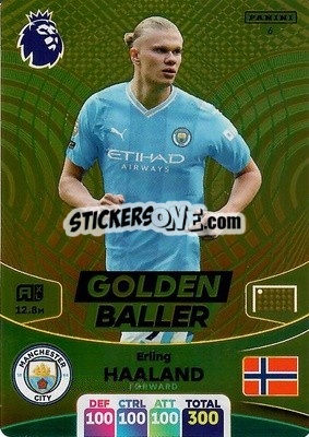 Sticker Erling Haaland - English Premier League 2023-2024. Adrenalyn XL - Panini