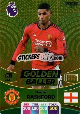 Sticker Marcus Rashford - English Premier League 2023-2024. Adrenalyn XL - Panini