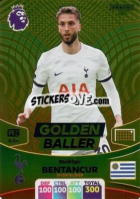Sticker Rodrigo Bentancur - English Premier League 2023-2024. Adrenalyn XL n. 9 - Panini