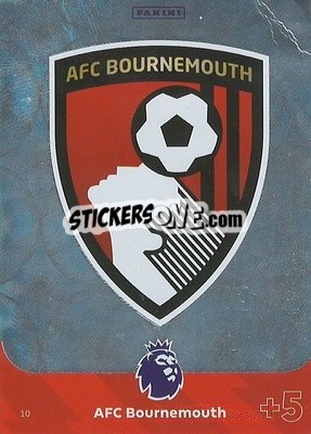 Sticker Club Crest AFC Bournemouth - English Premier League 2023-2024. Adrenalyn XL n. 10 - Panini