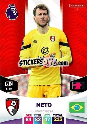 Sticker Neto - English Premier League 2023-2024. Adrenalyn XL n. 11 - Panini