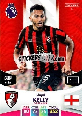 Sticker Lloyd Kelly - English Premier League 2023-2024. Adrenalyn XL n. 12 - Panini