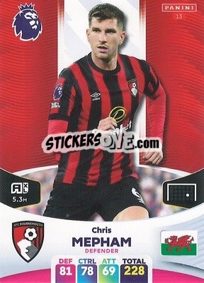 Sticker Chris Mepham - English Premier League 2023-2024. Adrenalyn XL n. 13 - Panini