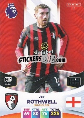 Sticker Joe Rothwell - English Premier League 2023-2024. Adrenalyn XL n. 20 - Panini