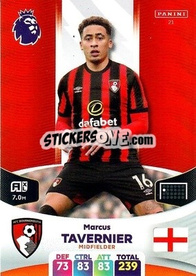 Sticker Marcus Tavernier - English Premier League 2023-2024. Adrenalyn XL n. 21 - Panini