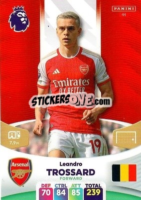Sticker Leandro Trossard - English Premier League 2023-2024. Adrenalyn XL n. 44 - Panini