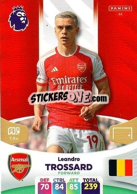 Cromo Leandro Trossard - English Premier League 2023-2024. Adrenalyn XL - Panini