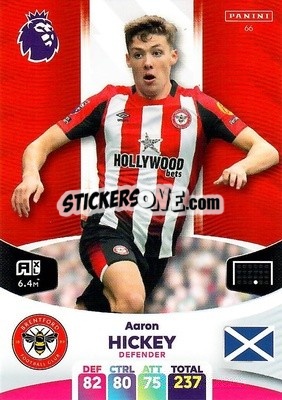 Figurina Aaron Hickey - English Premier League 2023-2024. Adrenalyn XL - Panini