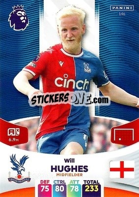 Sticker Will Hughes - English Premier League 2023-2024. Adrenalyn XL - Panini