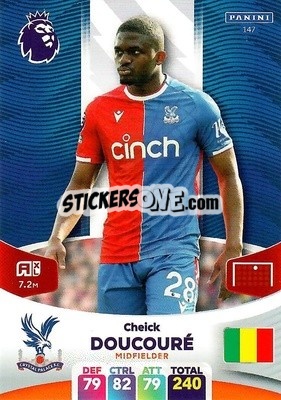 Cromo Cheick Doucoure - English Premier League 2023-2024. Adrenalyn XL - Panini