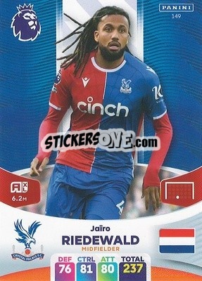 Cromo Jaïro Riedewald - English Premier League 2023-2024. Adrenalyn XL - Panini