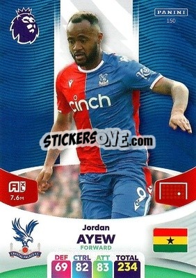 Sticker Jordan Ayew - English Premier League 2023-2024. Adrenalyn XL - Panini