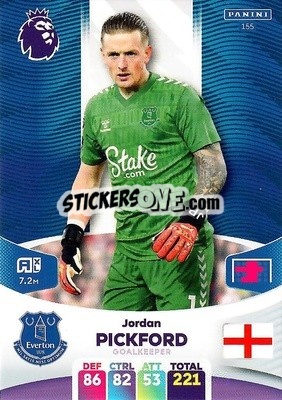 Cromo Jordan Pickford - English Premier League 2023-2024. Adrenalyn XL - Panini