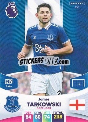 Sticker James Tarkowski - English Premier League 2023-2024. Adrenalyn XL n. 156 - Panini
