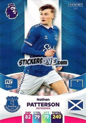 Figurina Nathan Patterson - English Premier League 2023-2024. Adrenalyn XL - Panini