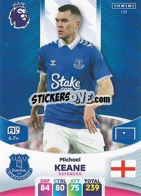 Figurina Michael Keane - English Premier League 2023-2024. Adrenalyn XL - Panini