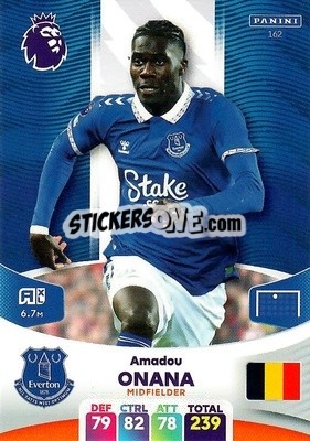 Cromo Amadou Onana - English Premier League 2023-2024. Adrenalyn XL - Panini