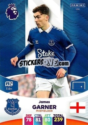 Sticker James Garner - English Premier League 2023-2024. Adrenalyn XL n. 166 - Panini