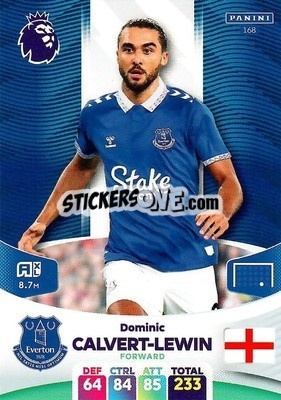 Cromo Dominic Calvert-Lewin - English Premier League 2023-2024. Adrenalyn XL - Panini