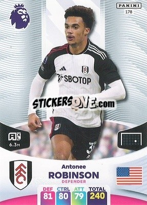 Figurina Antonee Robinson - English Premier League 2023-2024. Adrenalyn XL - Panini