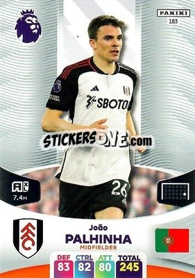 Figurina João Palhinha - English Premier League 2023-2024. Adrenalyn XL - Panini