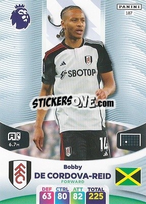 Sticker Bobby De Cordova-Reid - English Premier League 2023-2024. Adrenalyn XL n. 187 - Panini