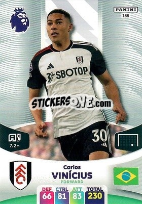 Cromo Carlos Vinícius - English Premier League 2023-2024. Adrenalyn XL - Panini