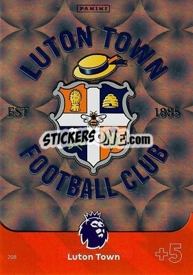 Sticker Club Crest Luton Town - English Premier League 2023-2024. Adrenalyn XL - Panini