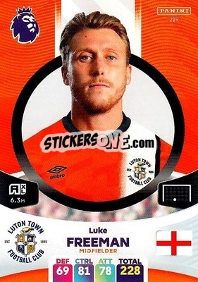 Cromo Luke Freeman - English Premier League 2023-2024. Adrenalyn XL - Panini