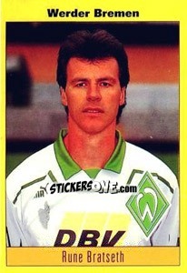 Sticker Rune Bratseth - German Football Bundesliga 1993-1994 - Panini