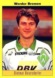 Sticker Dietmar Beiersdorfer - German Football Bundesliga 1993-1994 - Panini