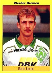 Sticker Mario Basler - German Football Bundesliga 1993-1994 - Panini