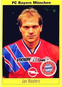 Sticker Jan Wouters - German Football Bundesliga 1993-1994 n. 30 - Panini