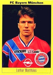 Sticker Lothar Matthäus - German Football Bundesliga 1993-1994 - Panini