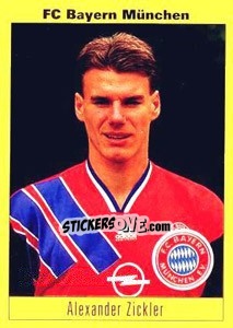 Sticker Alexander Zickler - German Football Bundesliga 1993-1994 n. 37 - Panini