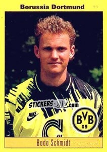 Sticker Bodo Schmidt - German Football Bundesliga 1993-1994 - Panini