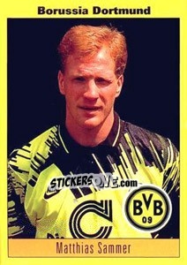 Sticker Matthias Sammer - German Football Bundesliga 1993-1994 - Panini