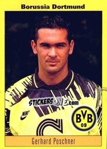 Sticker Gerhard Poschner - German Football Bundesliga 1993-1994 n. 53 - Panini