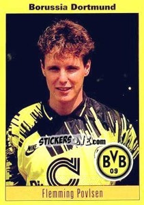 Sticker Flemming Povlsen - German Football Bundesliga 1993-1994 - Panini