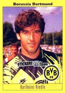 Sticker Karlheinz Riedle - German Football Bundesliga 1993-1994 - Panini