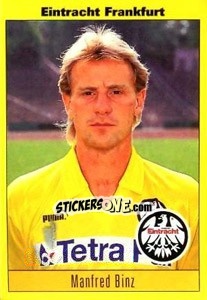 Sticker Manfred Binz - German Football Bundesliga 1993-1994 n. 60 - Panini